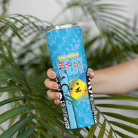 Personalised Malampa Fiji Day 2026 Skinny Tumbler Unique Style LT05 - Polynesian Pride