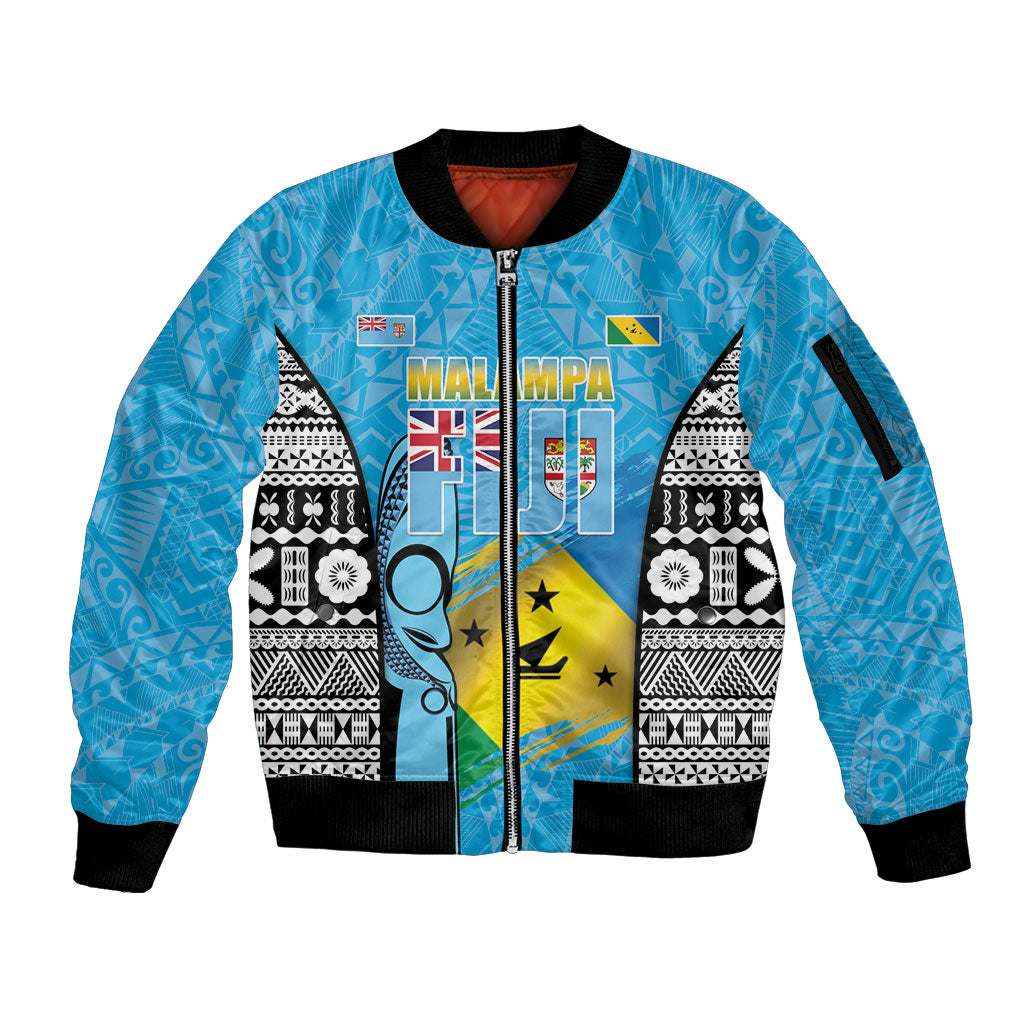 Personalised Malampa Fiji Day 2026 Sleeve Zip Bomber Jacket Unique Style