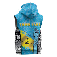 Personalised Malampa Fiji Day 2026 Sleeveless Hoodie Unique Style LT05 - Polynesian Pride