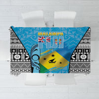 Malampa Fiji Day 2026 Tablecloth Unique Style LT05 Blue - Polynesian Pride