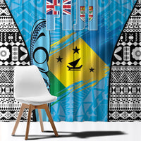 Malampa Fiji Day 2026 Window Curtain Unique Style LT05 - Polynesian Pride