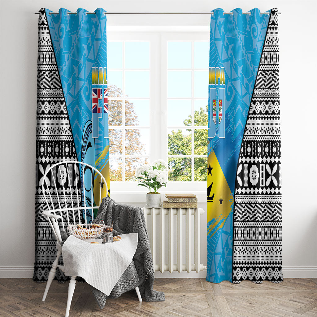 Malampa Fiji Day 2026 Window Curtain Unique Style LT05 - Polynesian Pride