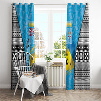 Malampa Fiji Day 2026 Window Curtain Unique Style LT05 - Polynesian Pride