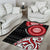 New Zealand Red Maori Koru Simple Style Area Rug