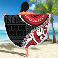 New Zealand Red Maori Koru Simple Style Beach Blanket LT05 - Polynesian Pride