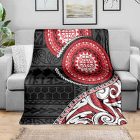New Zealand Red Maori Koru Simple Style Blanket LT05 - Polynesian Pride