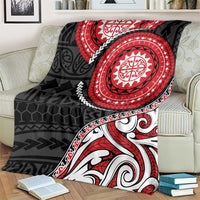 New Zealand Red Maori Koru Simple Style Blanket LT05 - Polynesian Pride