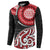 New Zealand Red Maori Koru Simple Style Button Sweatshirt