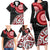 New Zealand Red Maori Koru Simple Style Family Matching Long Sleeve Bodycon Dress and Hawaiian Shirt