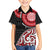 New Zealand Red Maori Koru Simple Style Family Matching Long Sleeve Bodycon Dress and Hawaiian Shirt