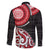 New Zealand Red Maori Koru Simple Style Family Matching Mermaid Dress and Hawaiian Shirt