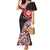 New Zealand Red Maori Koru Simple Style Family Matching Mermaid Dress and Hawaiian Shirt