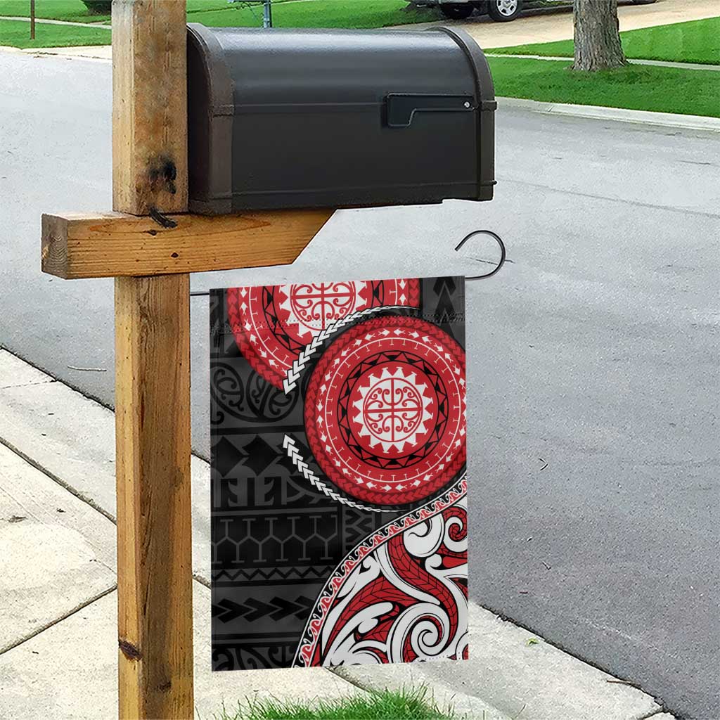 New Zealand Red Maori Koru Simple Style Garden Flag LT05 - Polynesian Pride