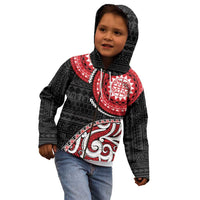 New Zealand Red Maori Koru Simple Style Kid Hoodie
