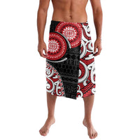 New Zealand Red Maori Koru Simple Style Lavalava LT05 Red - Polynesian Pride