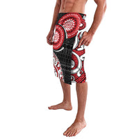 New Zealand Red Maori Koru Simple Style Lavalava LT05 - Polynesian Pride