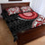 New Zealand Red Maori Koru Simple Style Quilt Bed Set