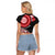 New Zealand Red Maori Koru Simple Style Raglan Cropped T Shirt