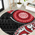 New Zealand Red Maori Koru Simple Style Round Carpet