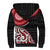 New Zealand Red Maori Koru Simple Style Sherpa Hoodie