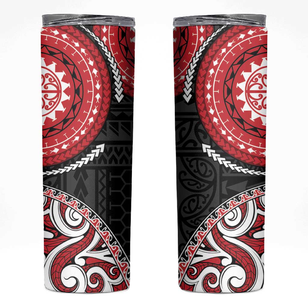 New Zealand Red Maori Koru Simple Style Skinny Tumbler