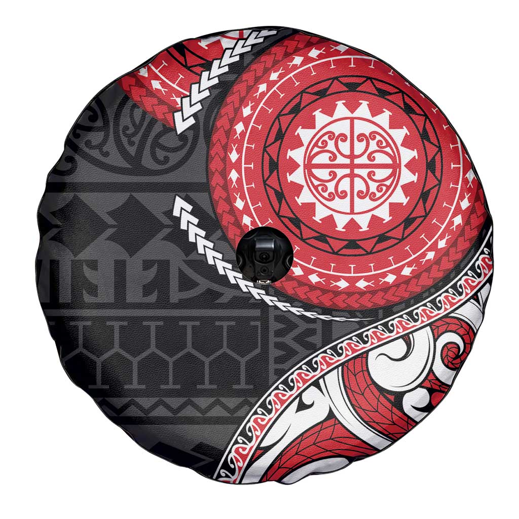 New Zealand Red Maori Koru Simple Style Spare Tire Cover LT05 - Polynesian Pride
