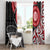 New Zealand Red Maori Koru Simple Style Window Curtain