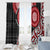 New Zealand Red Maori Koru Simple Style Window Curtain