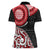 New Zealand Red Maori Koru Simple Style Women Polo Shirt