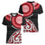 New Zealand Red Maori Koru Simple Style Women V-Neck T-Shirt