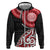 New Zealand Red Maori Koru Simple Style Zip Hoodie