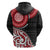 New Zealand Red Maori Koru Simple Style Zip Hoodie