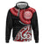 New Zealand Red Maori Koru Simple Style Zip Hoodie