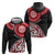 New Zealand Red Maori Koru Simple Style Zip Hoodie