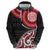 New Zealand Red Maori Koru Simple Style Zip Hoodie