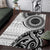 New Zealand White Maori Koru Simple Style Area Rug