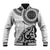 New Zealand White Maori Koru Simple Style Baseball Jacket