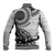 New Zealand White Maori Koru Simple Style Baseball Jacket