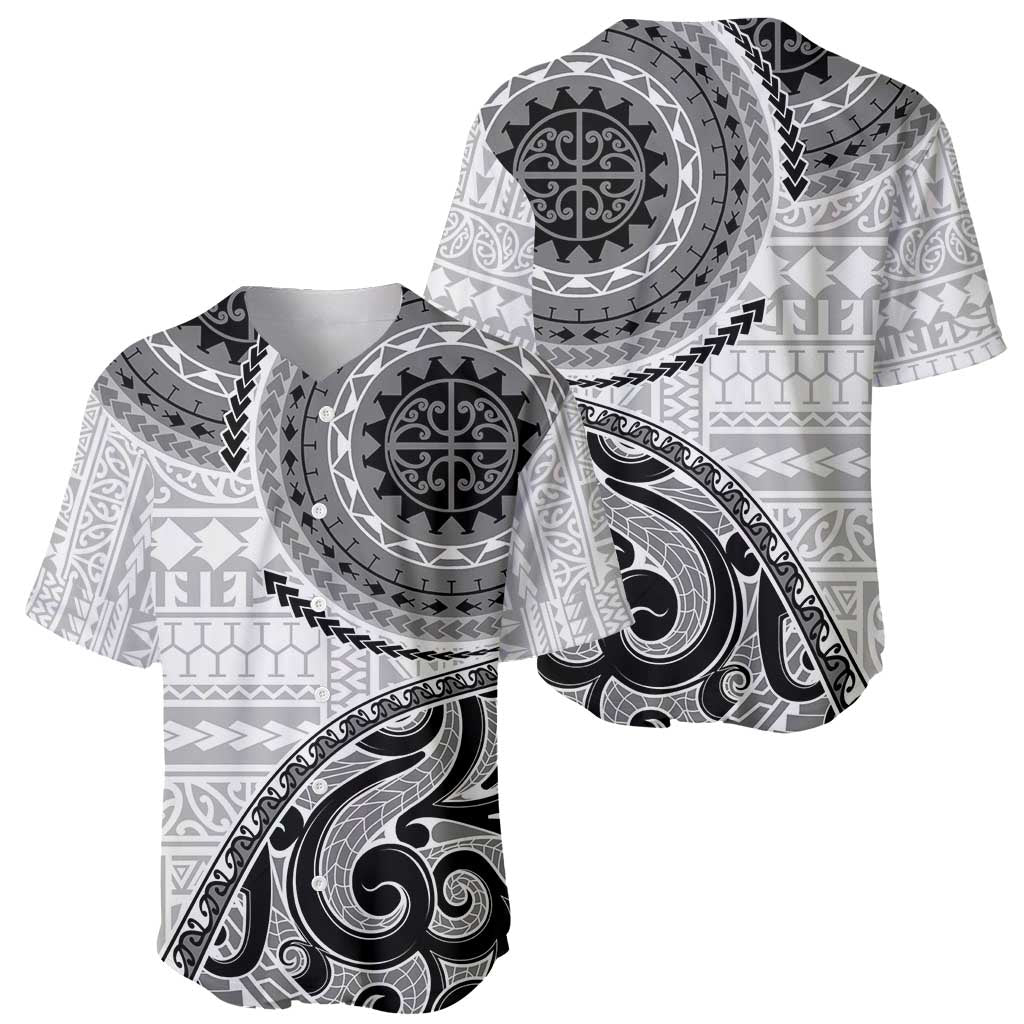 New Zealand White Maori Koru Simple Style Baseball Jersey