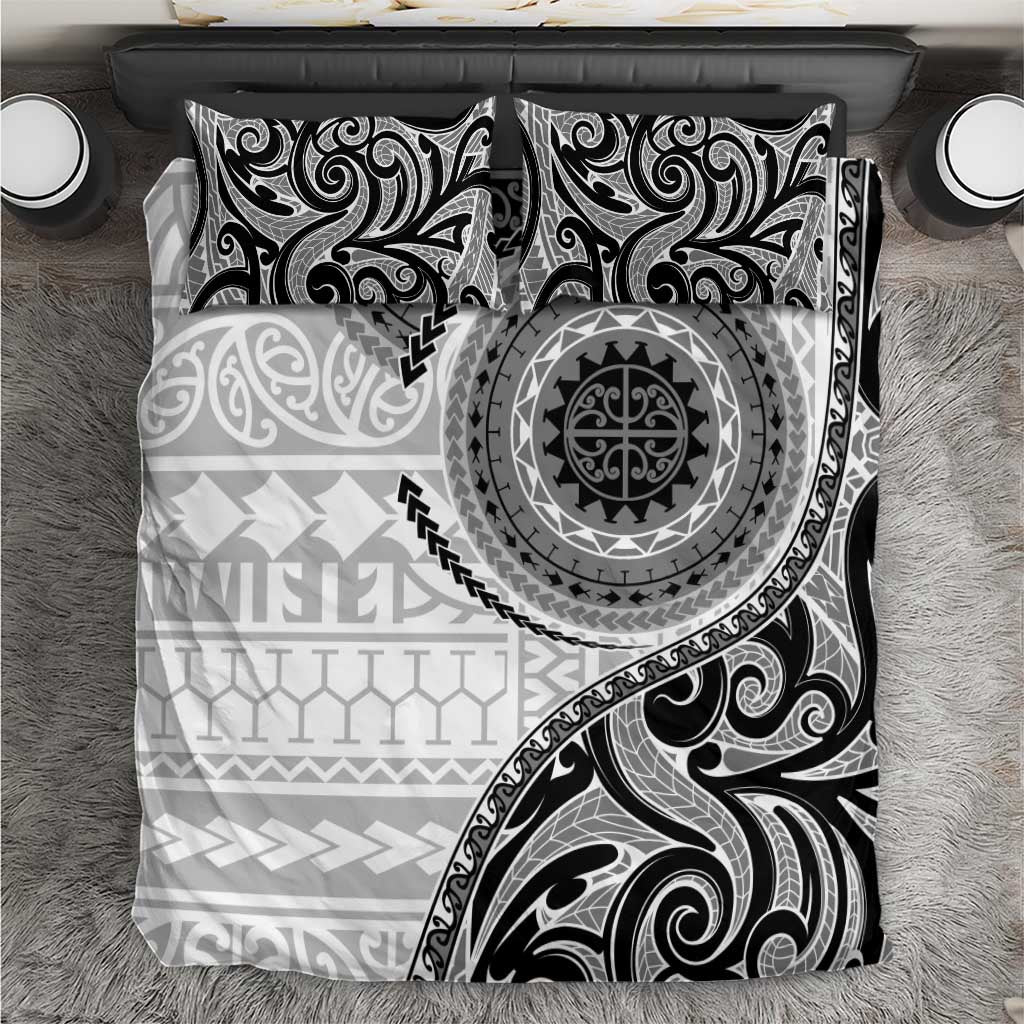 New Zealand White Maori Koru Simple Style Bedding Set