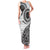 New Zealand White Maori Koru Simple Style Family Matching Tank Maxi Dress and Hawaiian Shirt