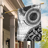 New Zealand White Maori Koru Simple Style Garden Flag LT05 House Flag White - Polynesian Pride