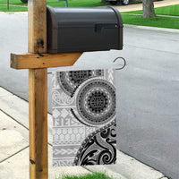 New Zealand White Maori Koru Simple Style Garden Flag LT05 - Polynesian Pride
