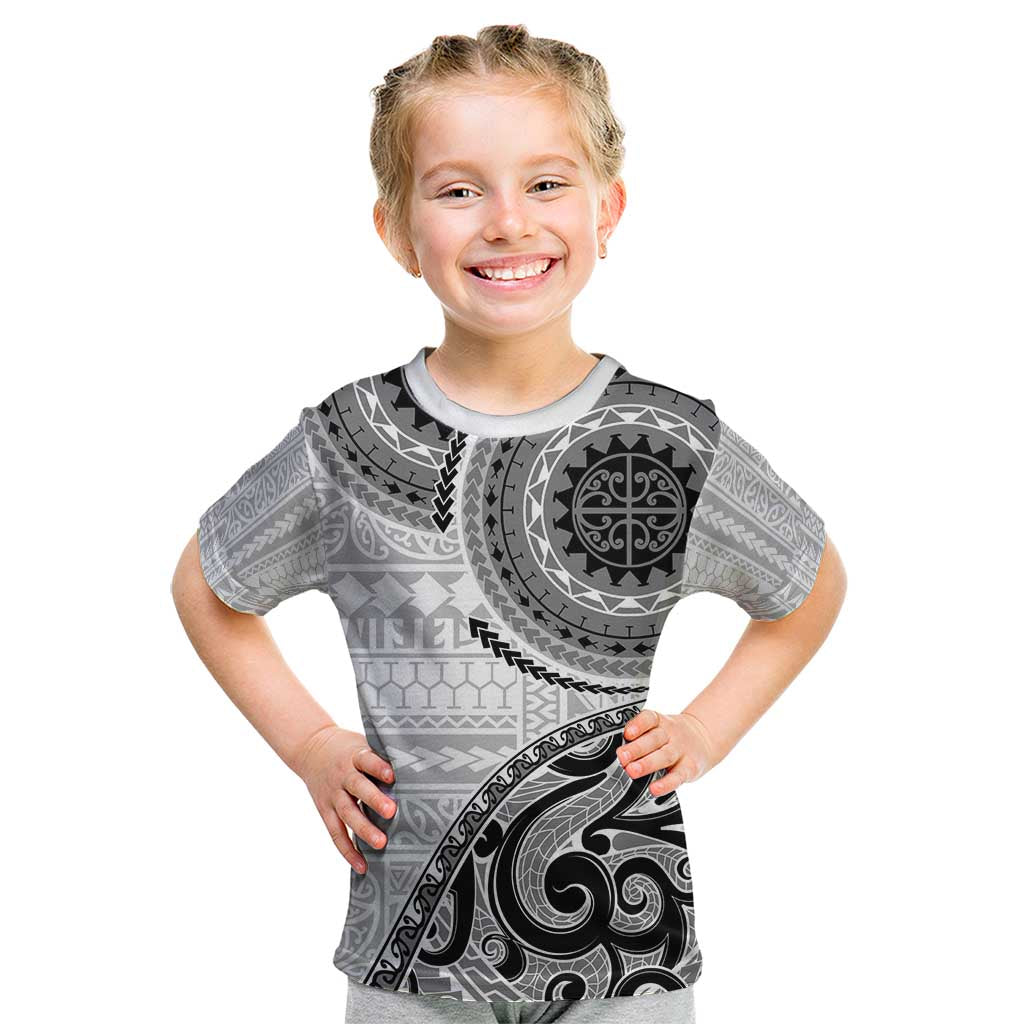 New Zealand White Maori Koru Simple Style Kid T Shirt