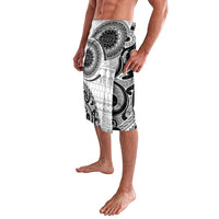 New Zealand White Maori Koru Simple Style Lavalava LT05 - Polynesian Pride