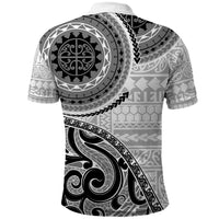 New Zealand White Maori Koru Simple Style Polo Shirt