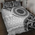 New Zealand White Maori Koru Simple Style Quilt Bed Set