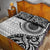 New Zealand White Maori Koru Simple Style Quilt Bed Set