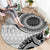 New Zealand White Maori Koru Simple Style Round Carpet