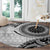 New Zealand White Maori Koru Simple Style Round Carpet